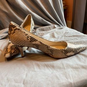 Coach shoes, snakeskin, size 8B.  Some light wear on the sole.